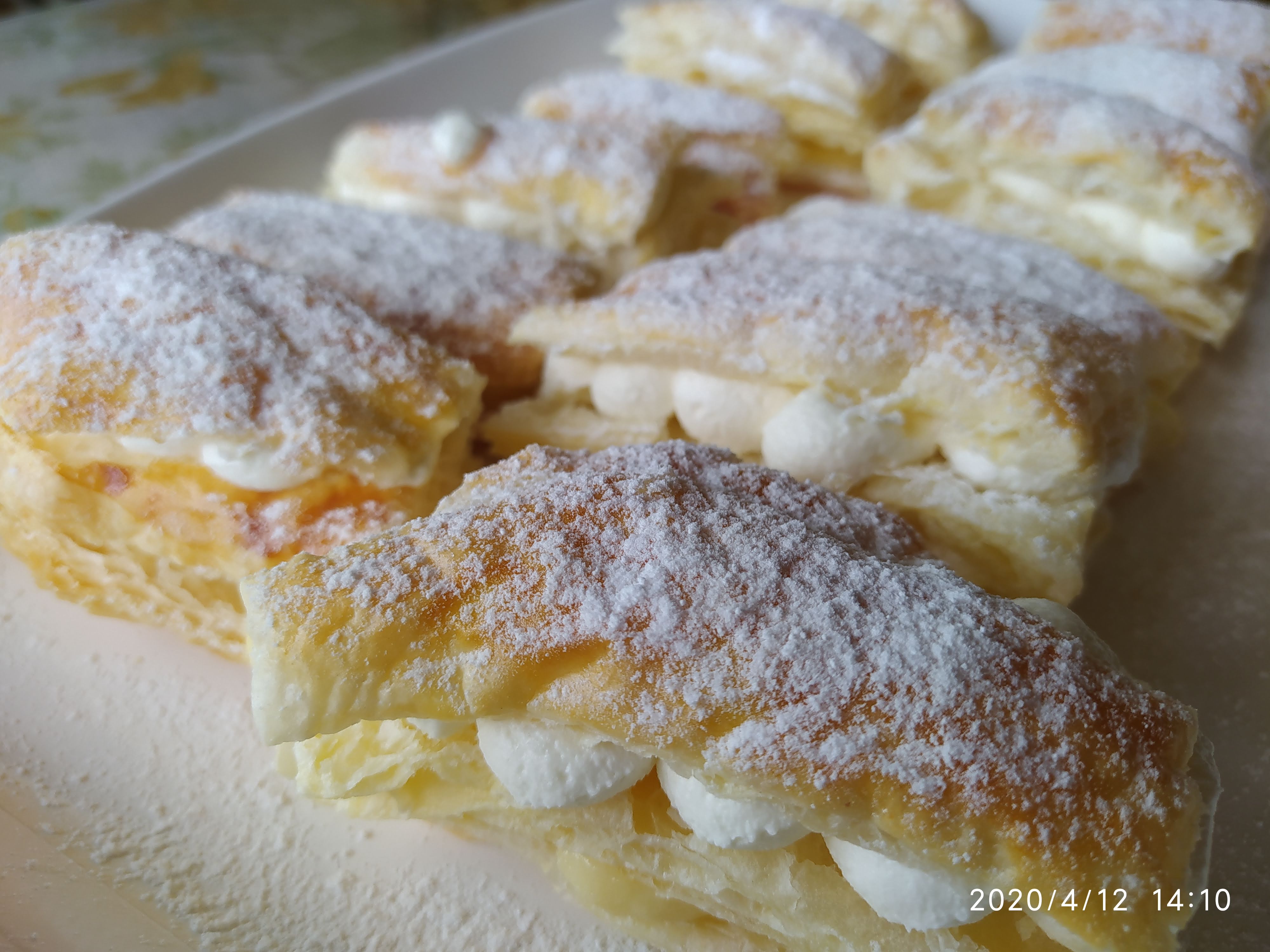 Milhojas De Crema Pastelera Y Nata Thermomix Badajoz Postres Y