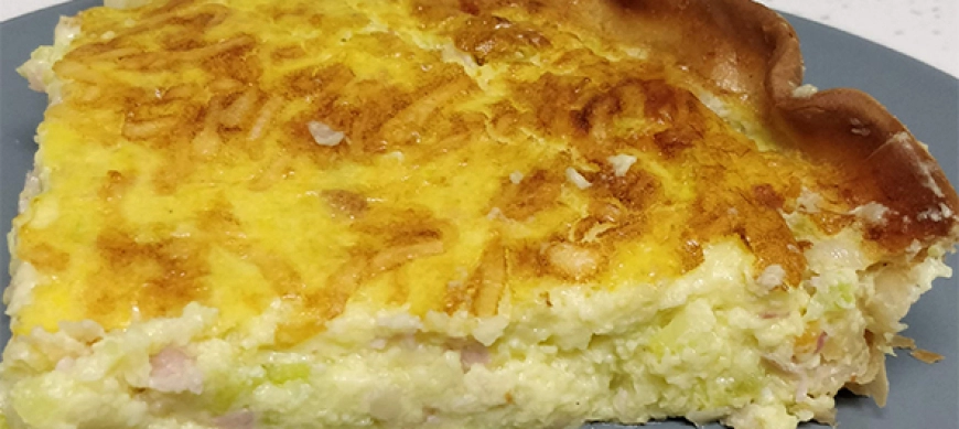 QUICHE DE CALABACIN CON JAMON YORK CON Thermomix® TM6 - DON BENITO - BADAJOZ