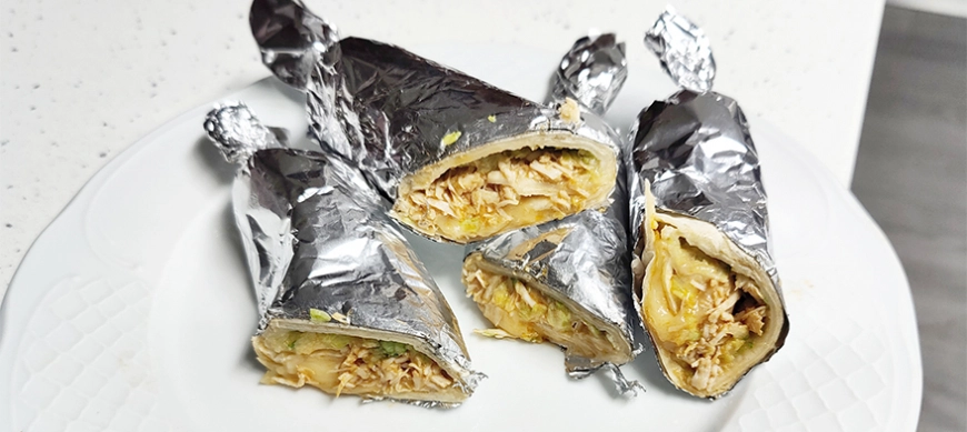 WRAPS DE POLLO CON Thermomix® TM6 - DON BENITO - BADAJOZ