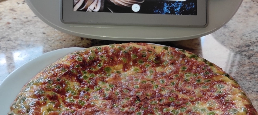 TORTILLA DE GUISANTES CON THERMOMIX EN RIBERA DEL FRESNO