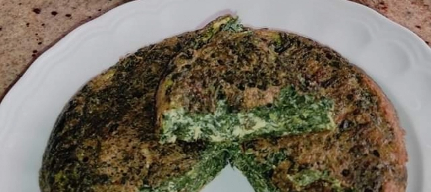 TORTILLA DE ESPINACAS CON THERMOMIX EN RIBERA DEL FRESNO