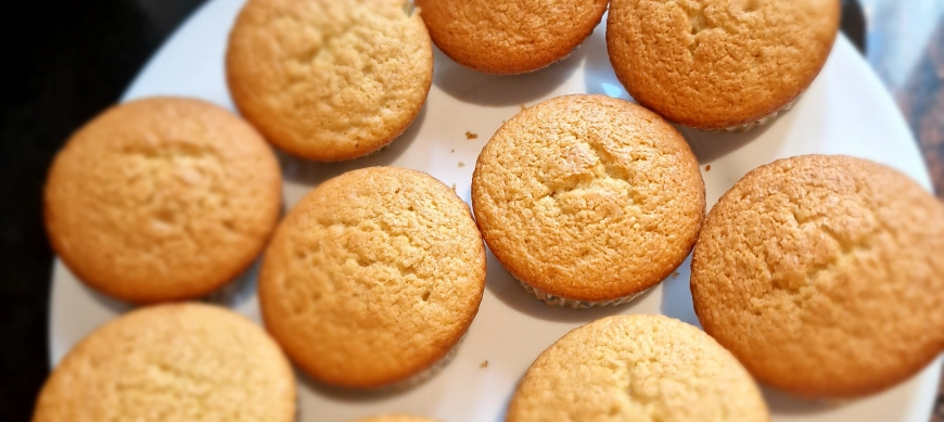 Magdalenas de limón con harina de avena, en Calamonte y Merida