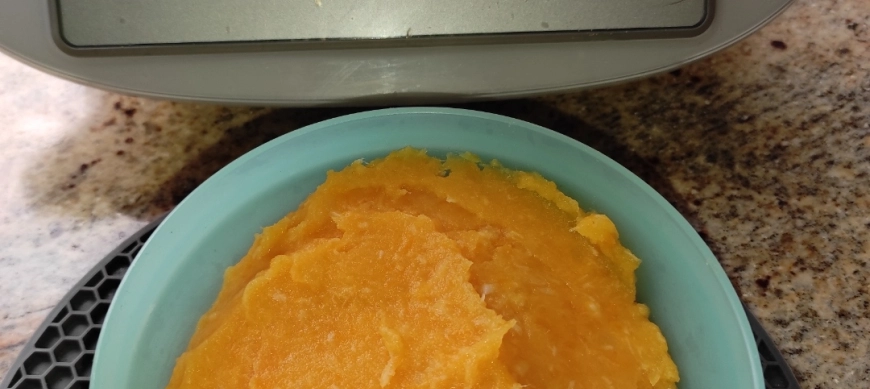 PURE DE CALABAZA,PATATA,PUERRO Y MERLUZA CON THERMOMIX EN RIBERA DEL FRESNO