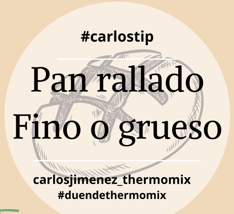RALLAR PAN FINO O GRUESO EN THERMOMIX. BADAJOZ, VILLANUEVA DE LA SERENA, DON BENITO, MERIDA.