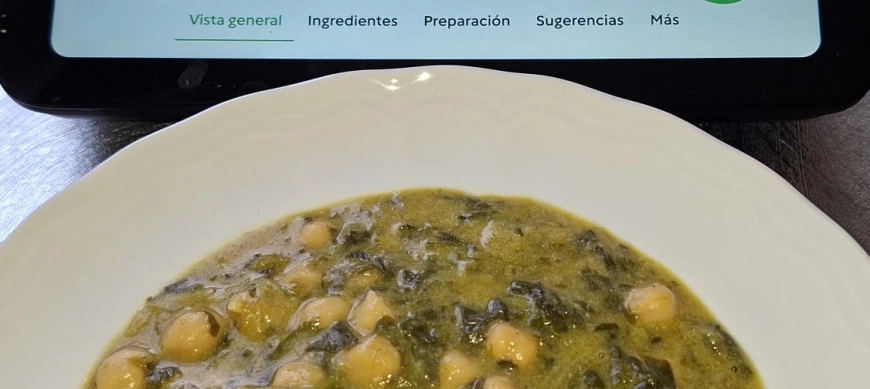 ESPINACAS CON GARBANZOS A LA SEVILLANA CON THERMOMIX EN RIBERA DEL FRESNO