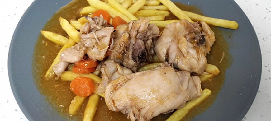 POLLO EN SALSA CON Thermomix® TM6 - DON BENITO - BADAJOZ