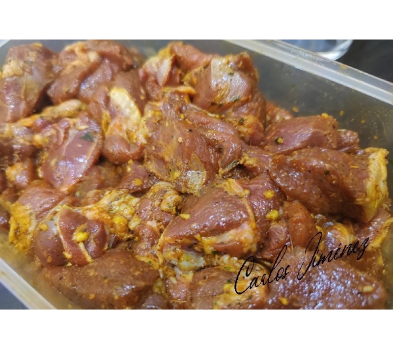 ADEREZO DE PINCHO MORUNO EN THERMOMIX. Receta y video. Badajoz Thermomix. Villanueva de la Serena / Don Benito