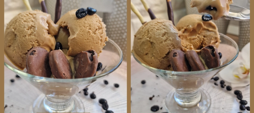HELADO DE CAFÉ RÁPIDO CON THERMOMIX