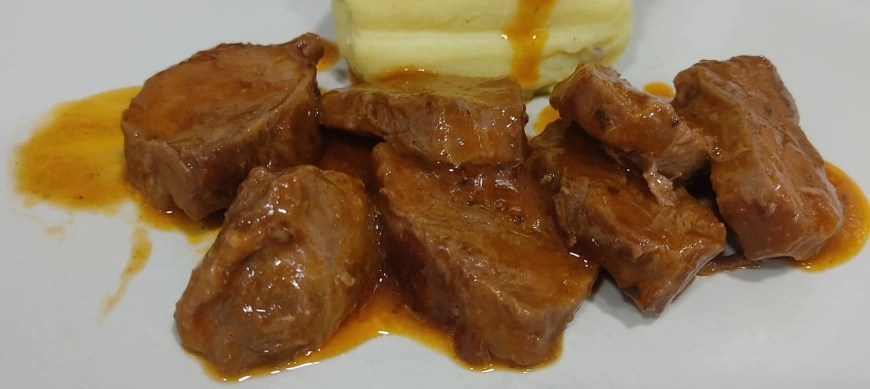 CARRILERAS DE CERDO EN SALSA PICANTE - THERMOMIX - DON BENITO - BADAJOZ