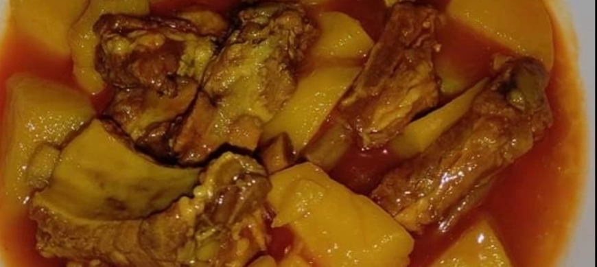 PATATAS GUISADAS CON COSTILLAS DE CERDO CON THERMOMIX EN RIBERA DEL FRESNO