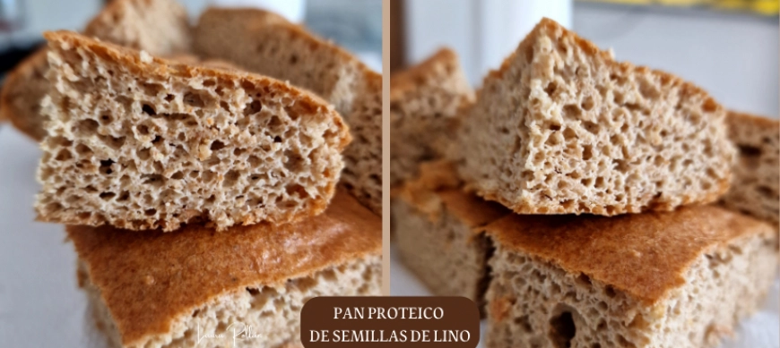 PAN PROTEICO DE SEMILLAS DE LINO CON THERMOMIX