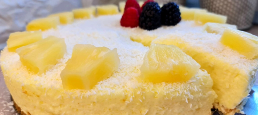 TARTA MOUSSE DE PIÑA THERMOMIX TE INSPIRA