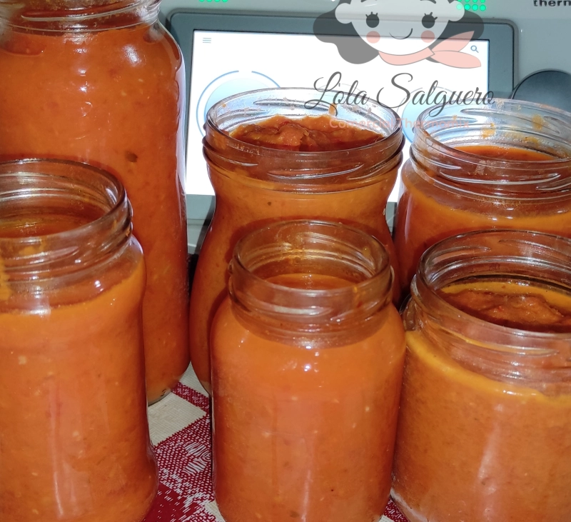 SALSA DE TOMATE ITALIANA CON THERMOMIX EN RIBERA DEL FRESNO