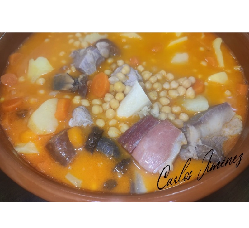 COCIDO EXTREMEÑO EN THERMOMIX. Receta actualizada con cubrecuchillas. . Villanueva de la Serena/Don Benito (Badajoz)