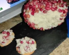 Step <p>-Forramos el interior de un bol con film transparente y reservamos.</p><p><br></p><p>-Colocamos en el vaso el queso Cheddar y las almendras y trituramos 5 seg/vel 7.</p><p><br></p><p>-Agregamos el queso mascarpone, el queso crema y la pimienta. Mezclamos 10 seg/vel 4.</p><p><br></p><p>-Vertemos la mezcla en el bol forrado con film, lo envolvemos y apretamos bien para que tome forma de media esfera y llevamos al congelador 15 minutos hasta que endurezca un poco.</p><p><br></p> illustration