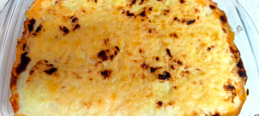 GRATÉN DE HUEVOS RELLENOS DE POLLO CON Thermomix® TM6 - DON BENITO - BADAJOZ