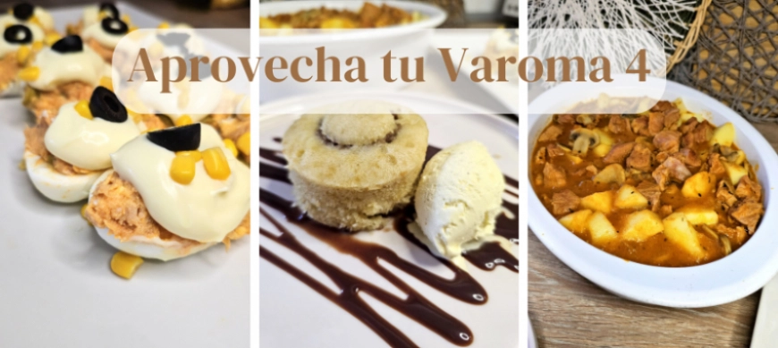 APROVECHA TU VAROMA "4" MENÚ COMPLETO PAVO A LA PROVENZAL, HUEVOS RELLENOS Y BIZCOCHITOS AL VAPOR