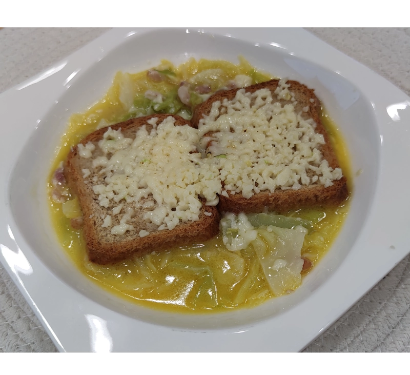 SOPA DE REPOLLO, BACON Y QUESO EN THERMOMIX®️. Thermomix Badajoz, Extremadura.