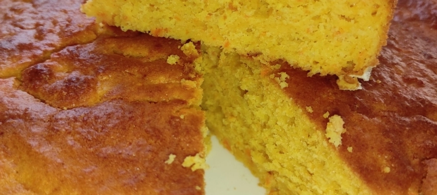 BIZCOCHO DE NARANJA,ZANAHORIA Y MANZANA CON THERMOMIX EN RIBERA DEL FRESNO