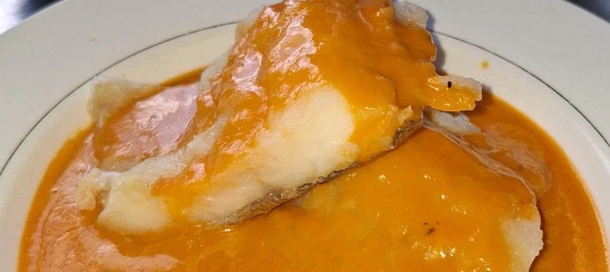 BACALAO EN SALSA DE PIQUILLOS CON THERMOMIX EN RIBERA DEL FRESNO