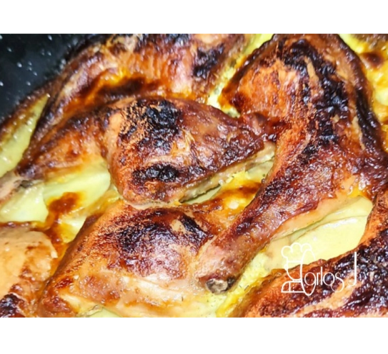 POLLO ASADO A MODO TRADICIONAL CON BATIDA DE ESPECIAS EN THERMOMIX. BADAJOZ, VILLANUEVA DE LA SERENA, DON BENITO.