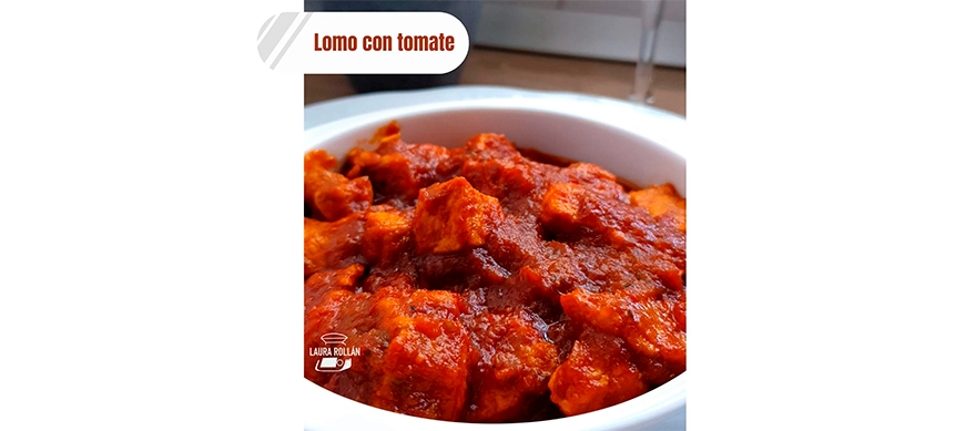 LOMO DE CERDO CON TOMATE CON THERMOMIX