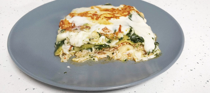 LASAÑA DE POLLO Y ESPINACAS CON Thermomix® TM6 - DON BENITO - BADAJOZ