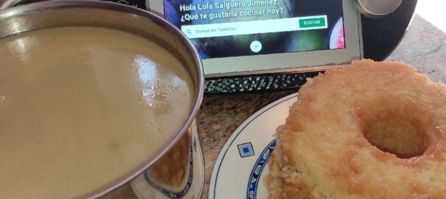 CALDO DE POLLO Y BIZCOCHO DE QUESITOS AL VAPOR TODO AL MISMO TIEMPO CON THERMOMIX EN RIBERA DEL FRESNO