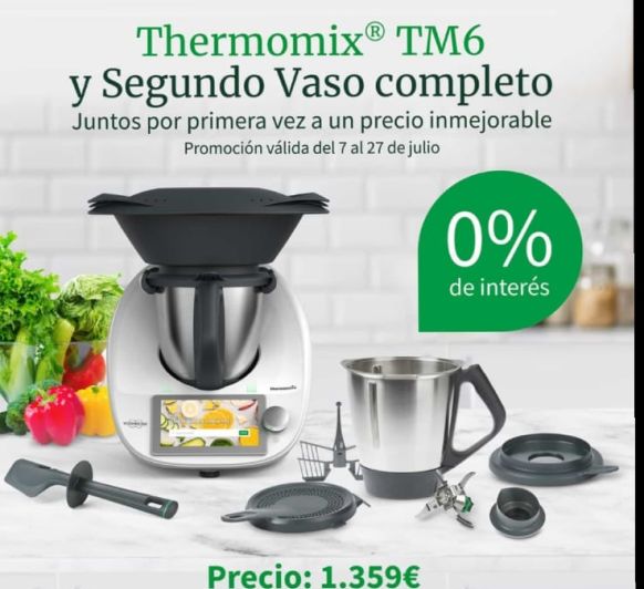 Thermomix® TM6 Y SEGUNDO VASO COMPLETO SIN INTERESES!!!!!!!