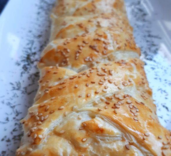 TRENZA DE SALMÓN Y LANGOSTINOS
