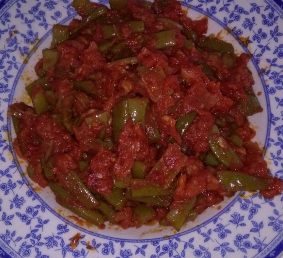 Judías verdes con tomate