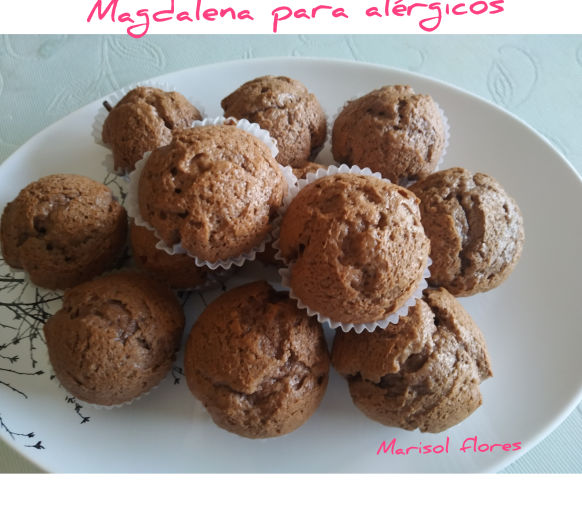Magdalena para alérgicos a la proteina de la vaca