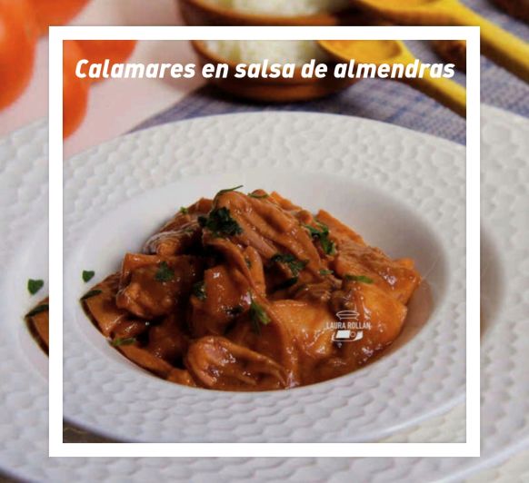 CALAMARES CON SALSA DE ALMENDRAS